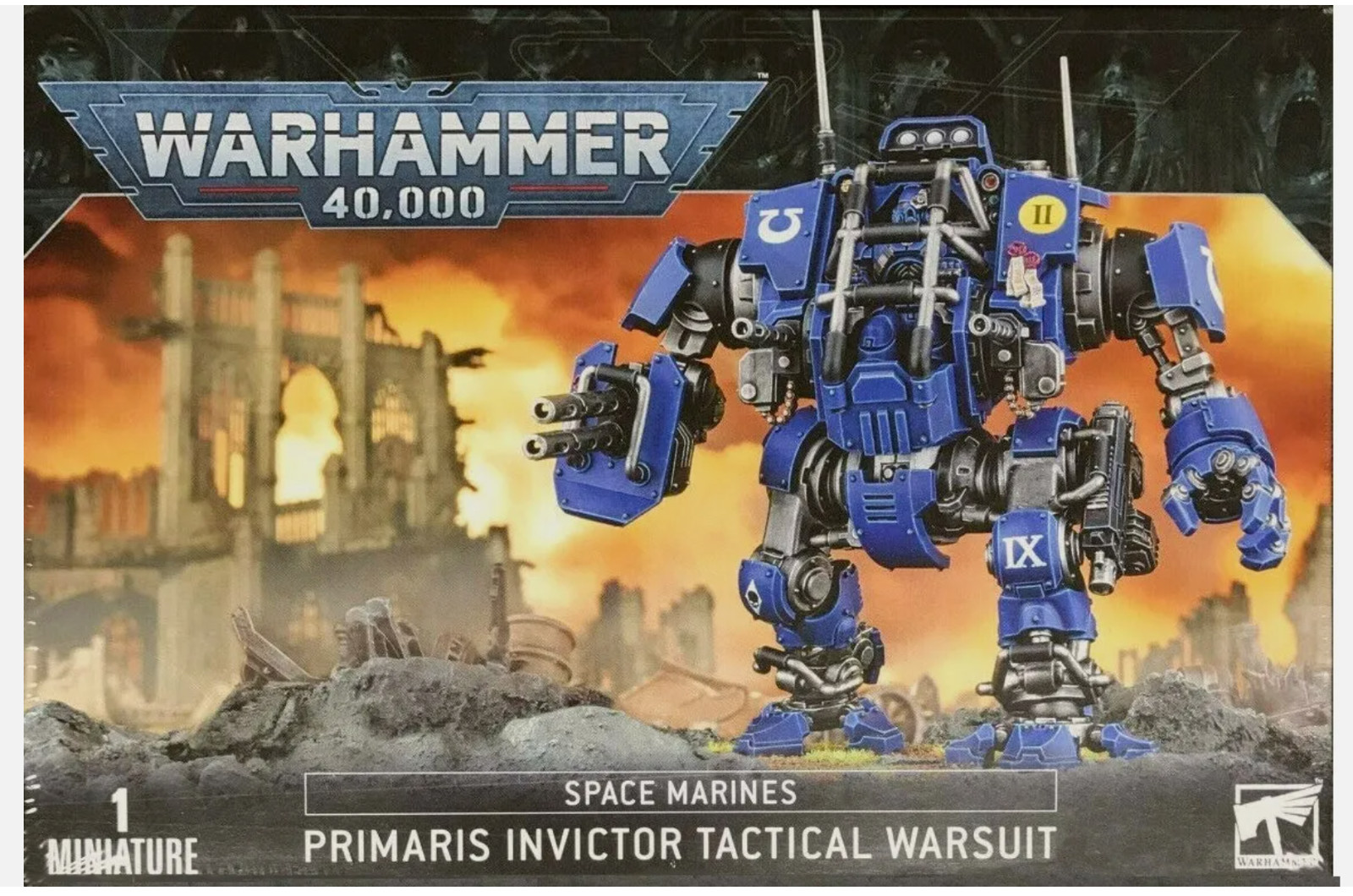 Warhammer 40k Primaris Invictor Tactical Warsuit Space Marines NEW NO BOX