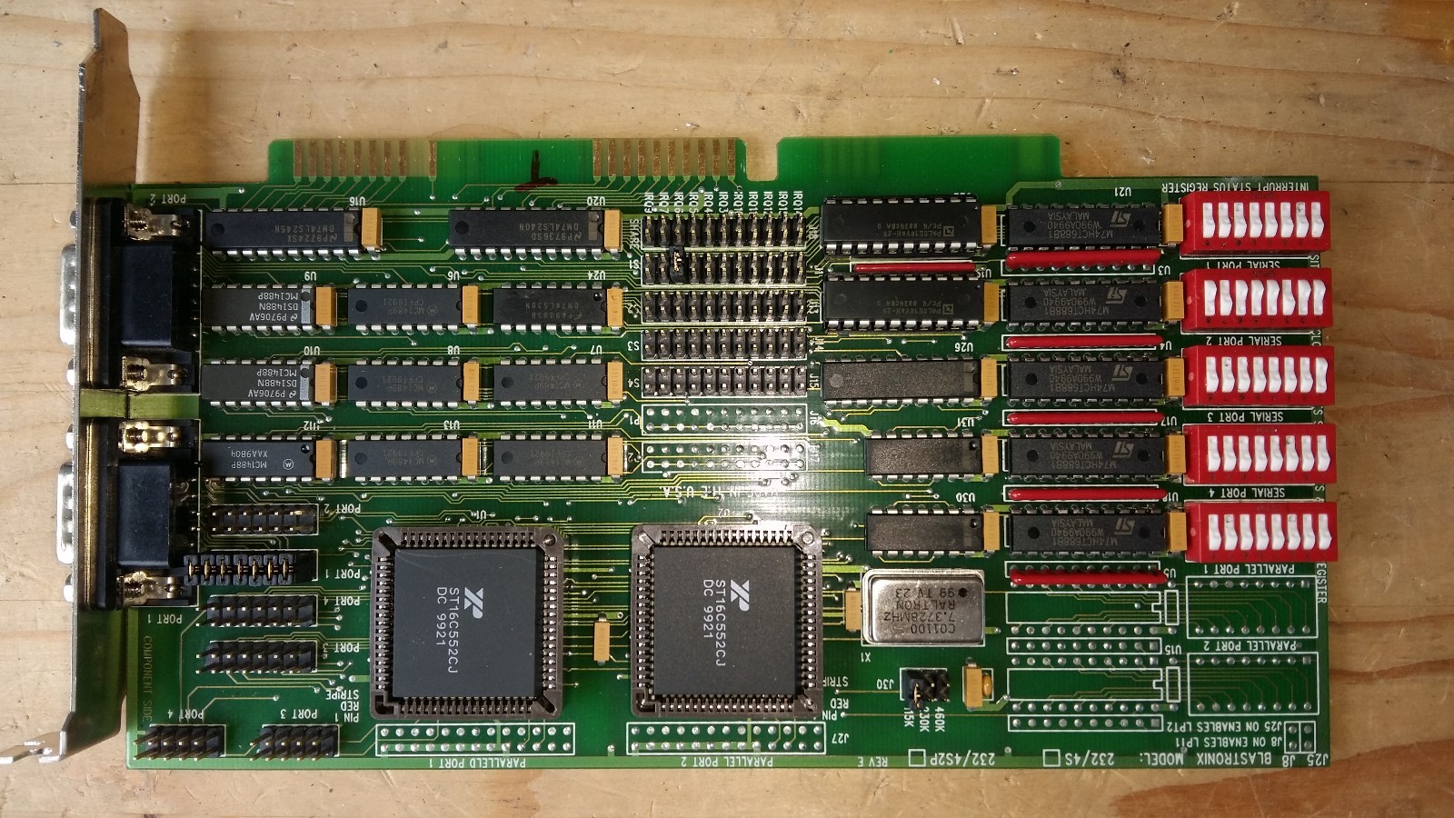 Blastronix 232/4S Rev E Assy for Ruska 7215 XI Digital Pressure Controller