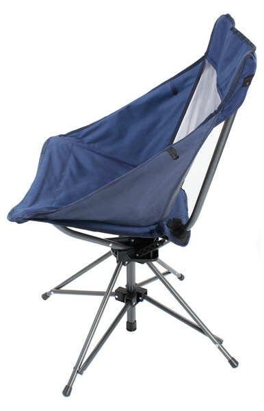 Zenithen Limited Swivel Folding Chair, Navy Color With Mesh Back Cool Seating