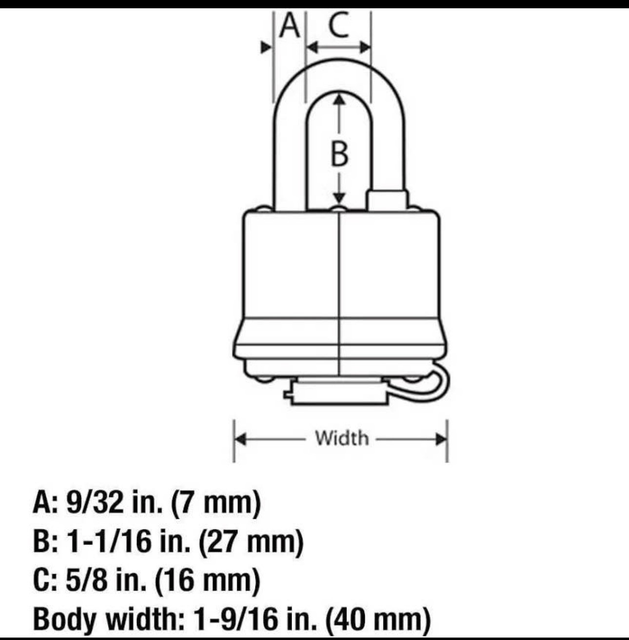 Master Lock 312D Tough Under Fire Blue Keyed Padlock w/ Keys