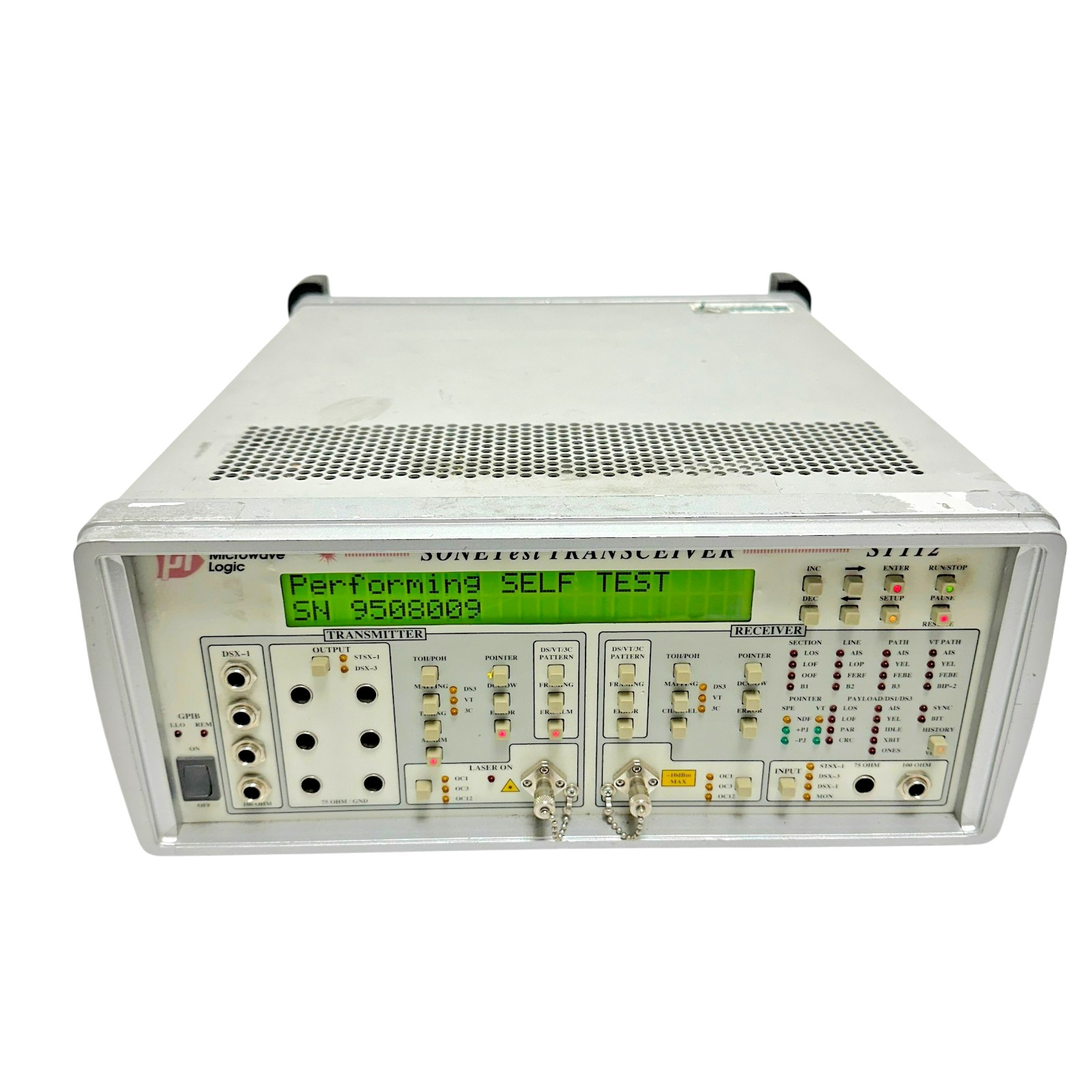 Microwave Logic ST112 SONETest Transceiver –OC-1, OC-3, OC-12 – TESTED & WORKING