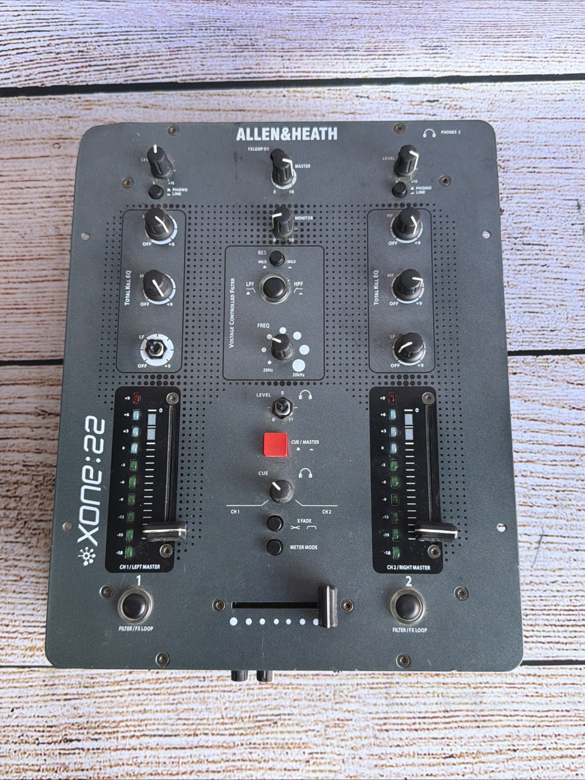 Allen & Heath Xone 22 2-Channel DJ Mixer Analog Replacement No Power Supply
