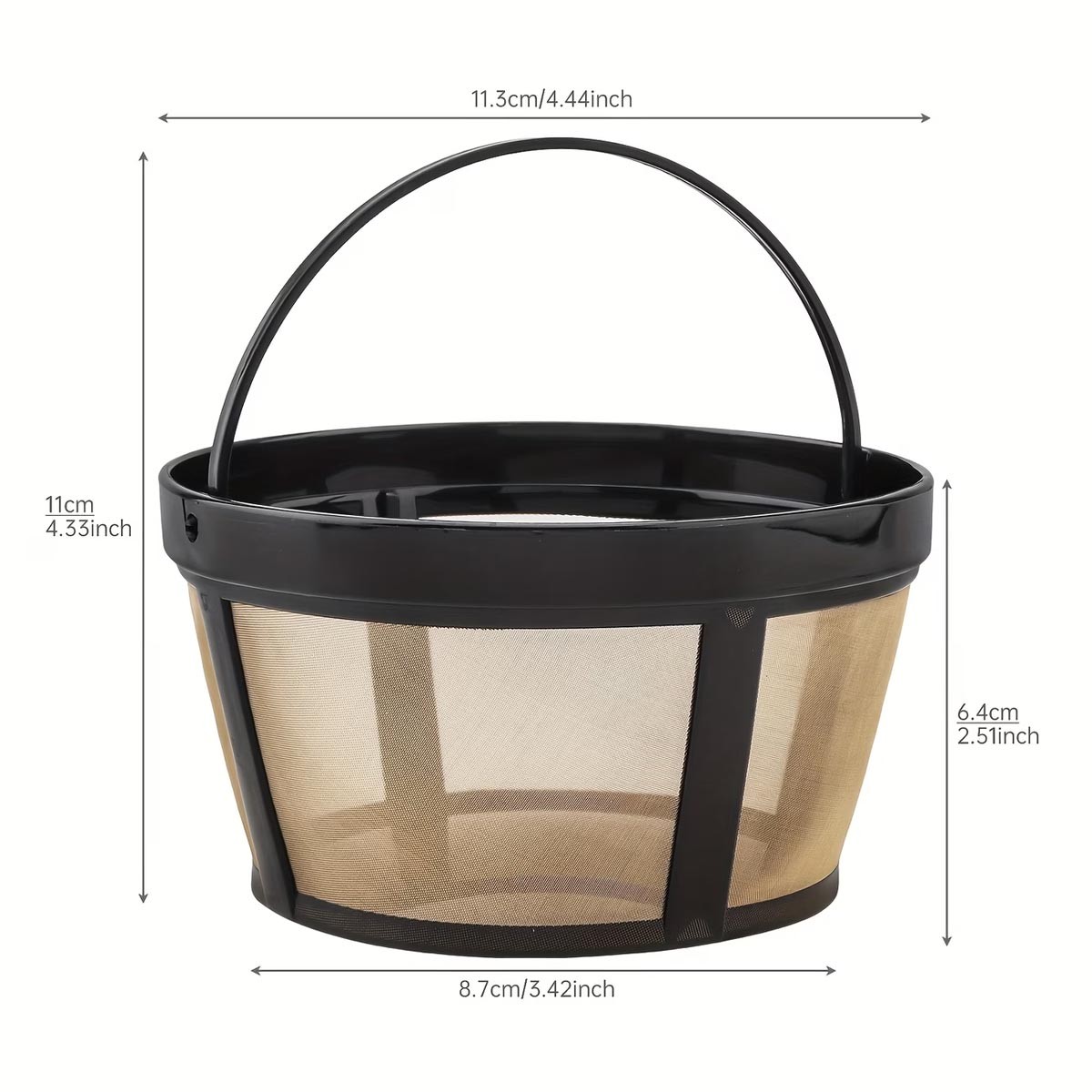Reusable 8-12 Cup Basket Coffee Filter for Mr Coffee Machine and Makers