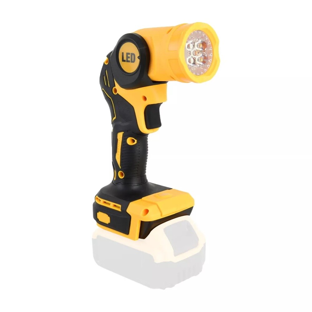 2×For DeWALT LED 20V 20Volt MAX Cordless LED Pivoting Work Light Flashlight TOOL