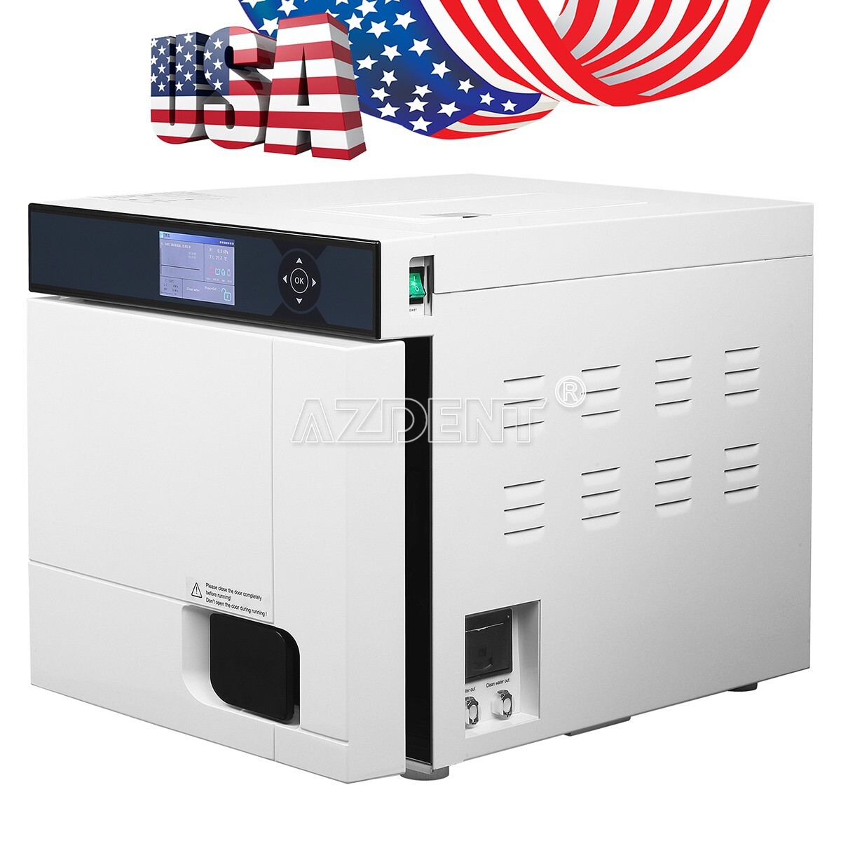 22L Class B Steam Sterilizer Dental Autoclave Pulsation vacuum With Printer
