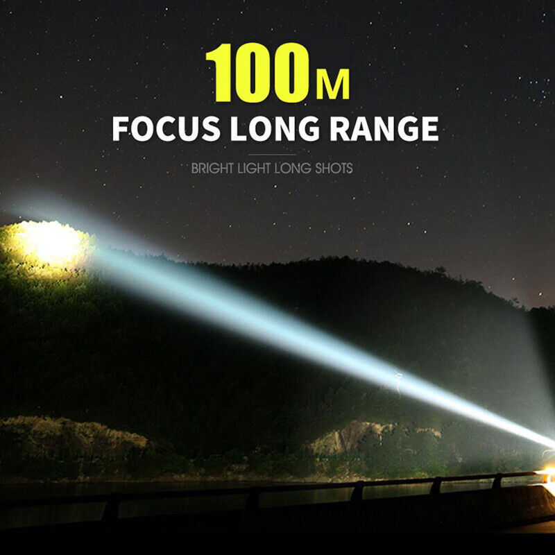 Rechargeable 950,000 Lumens Tactical LED Flashlight - Super Bright Work Light