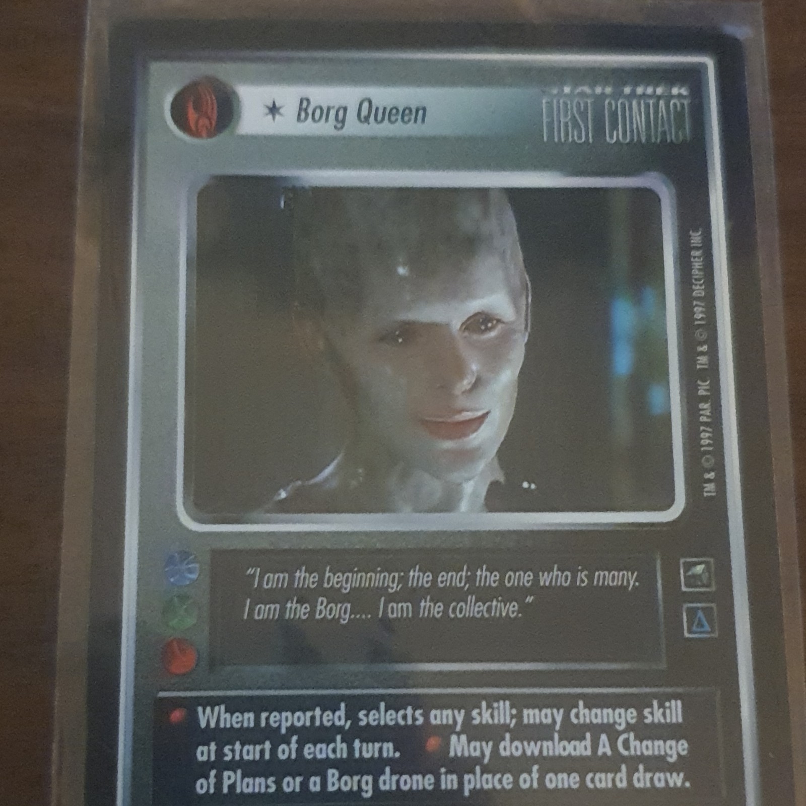 Decipher Star Trek First Contact Borg Queen Base Set Trading Card 1997