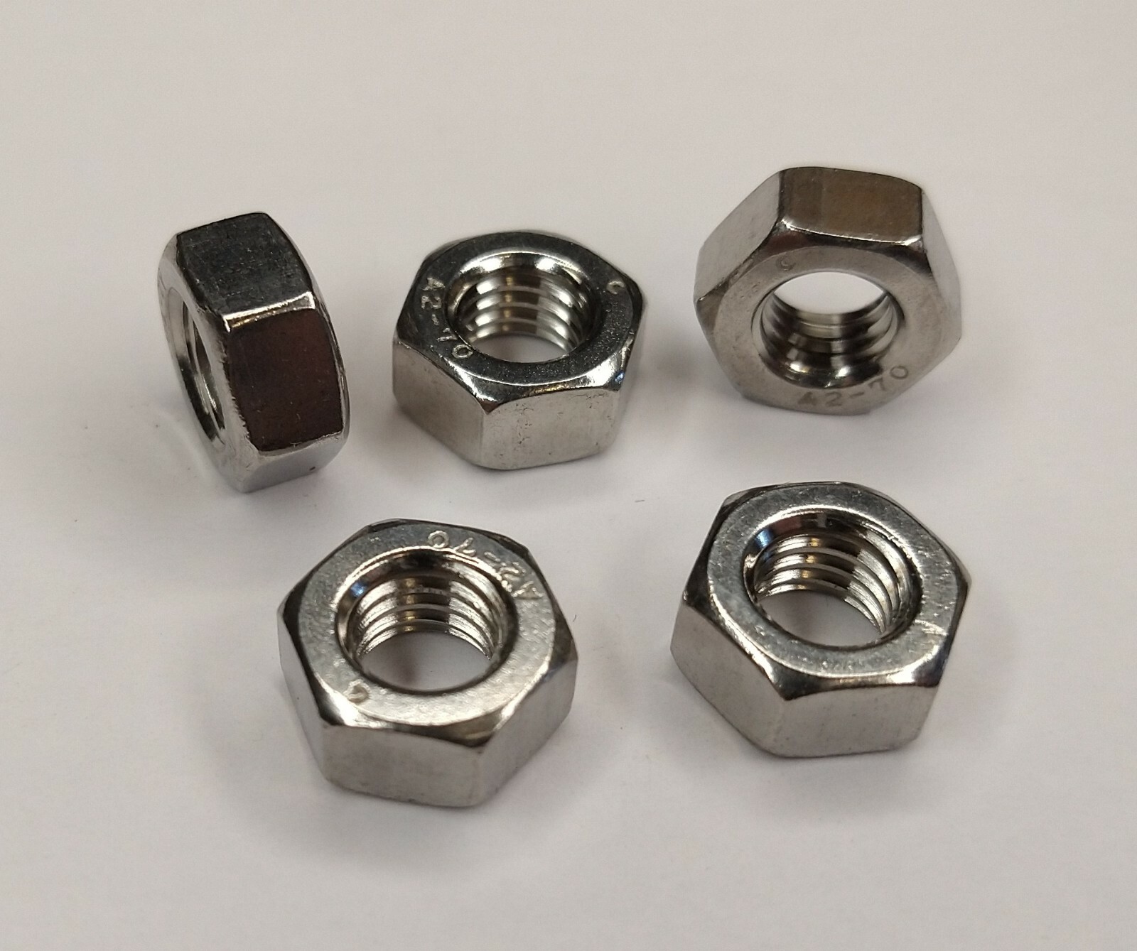 M8 - 1.25 Hex Nut Stainless Steel DIN 934 A2 304 Metric SS lot