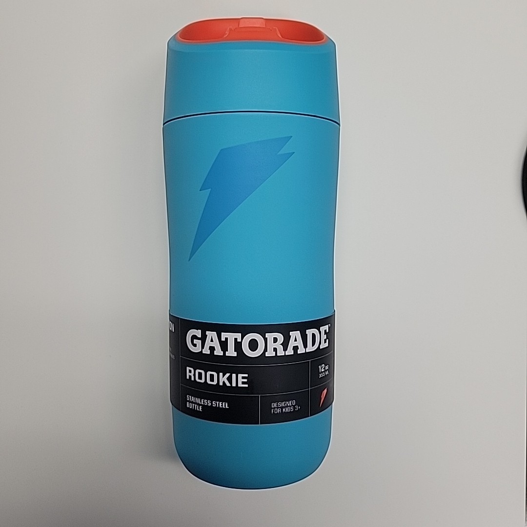 GATORADE Metal Water Bottle Stainless Steel Double-Wall Insulation 12 Oz NEW