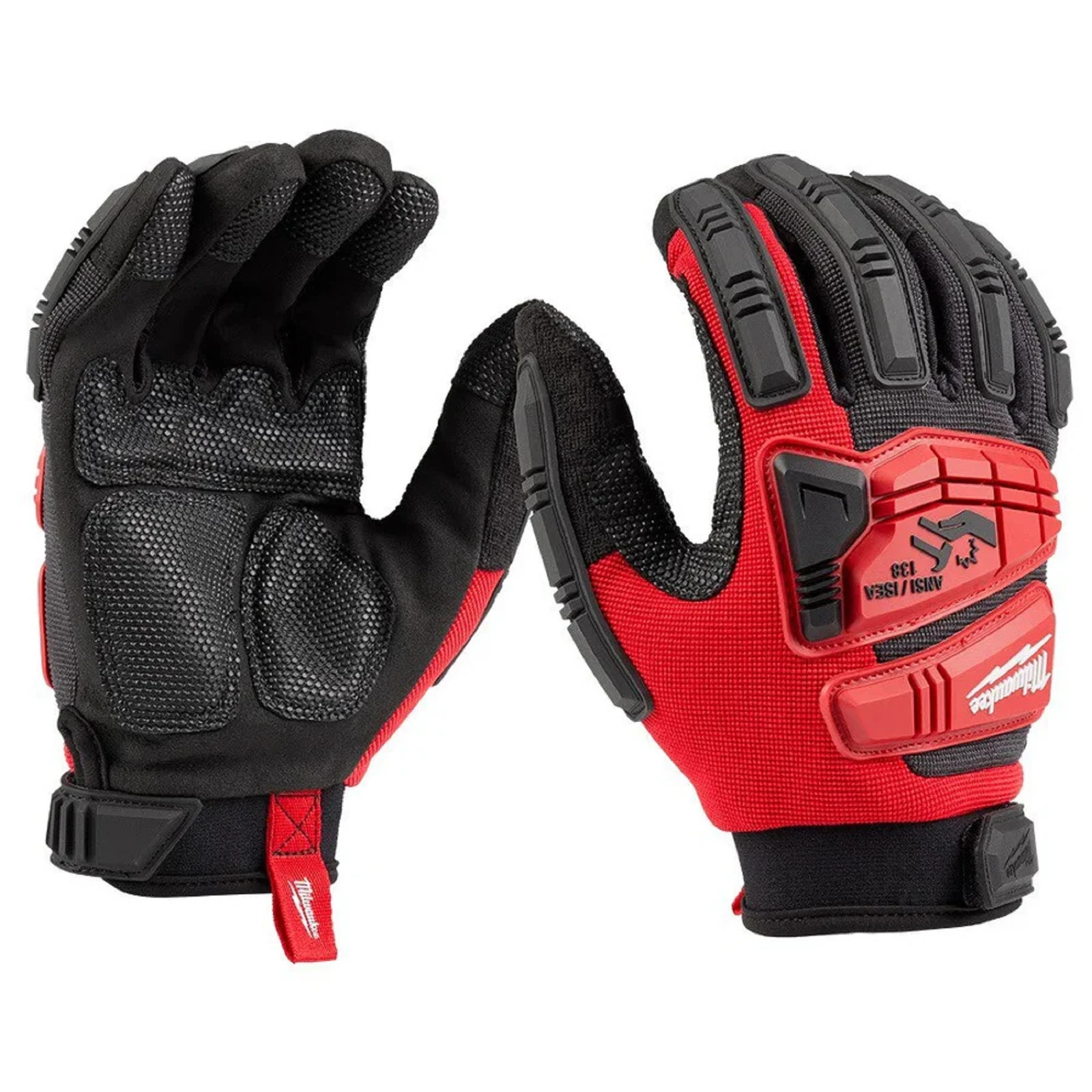 Milwaukee 48-73-8554 Impact Wrecking Work Gloves XL -XXL will fit .