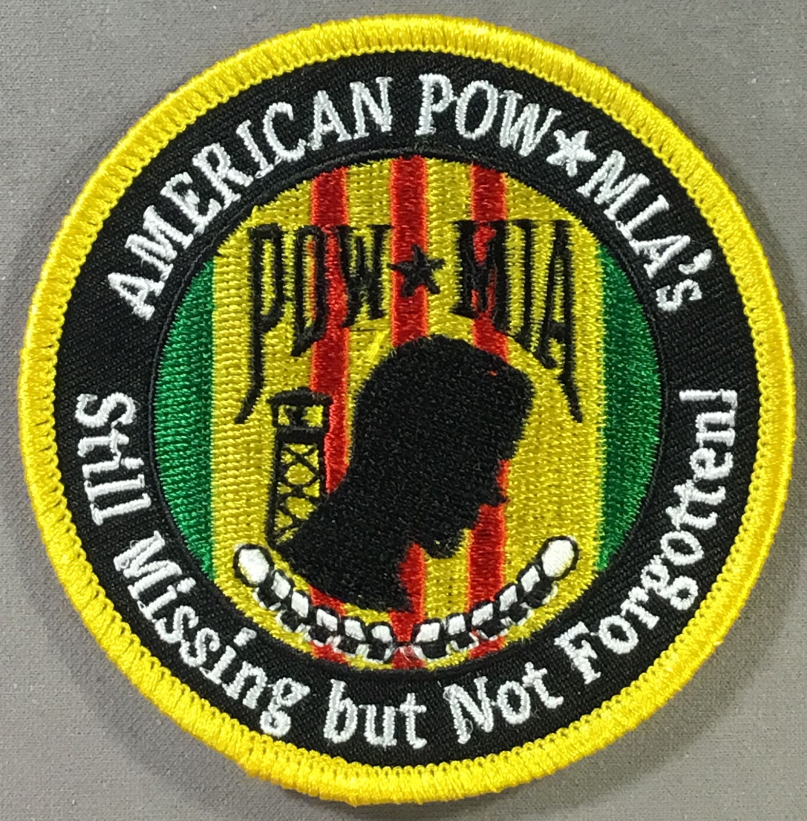 American POW MIA's  Still Missing but Not Forgotten licensed patch