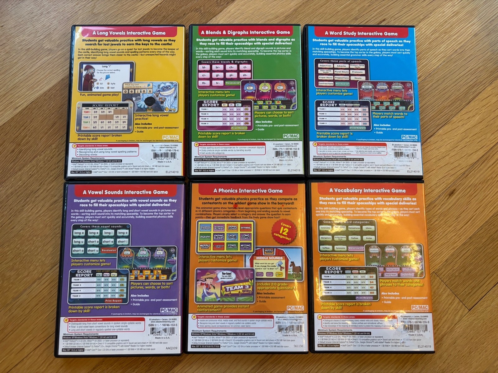 Lakeshore Learning Lot 19 Whiteboard Software Reading Language Arts Grades 1-6
