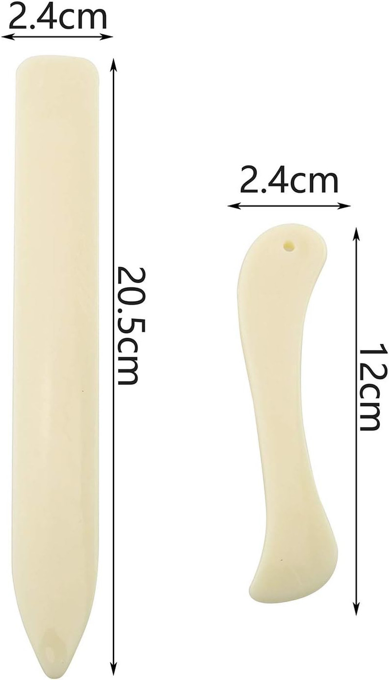 Bone Folder 2PCS Bone Paper Creaser Scoring Board Tool for Making Card Bookbindi
