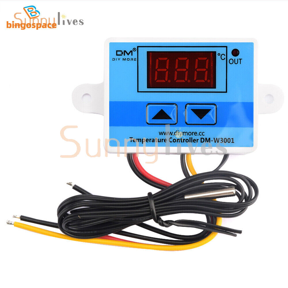 AC110-220V Digital Temperature Controller 10A Thermostat Control Switch Probe