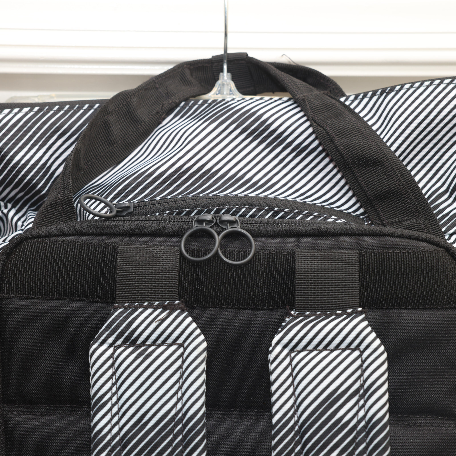 Under Armour Project Rock Top Loading Backpack UA Training Black White Classic