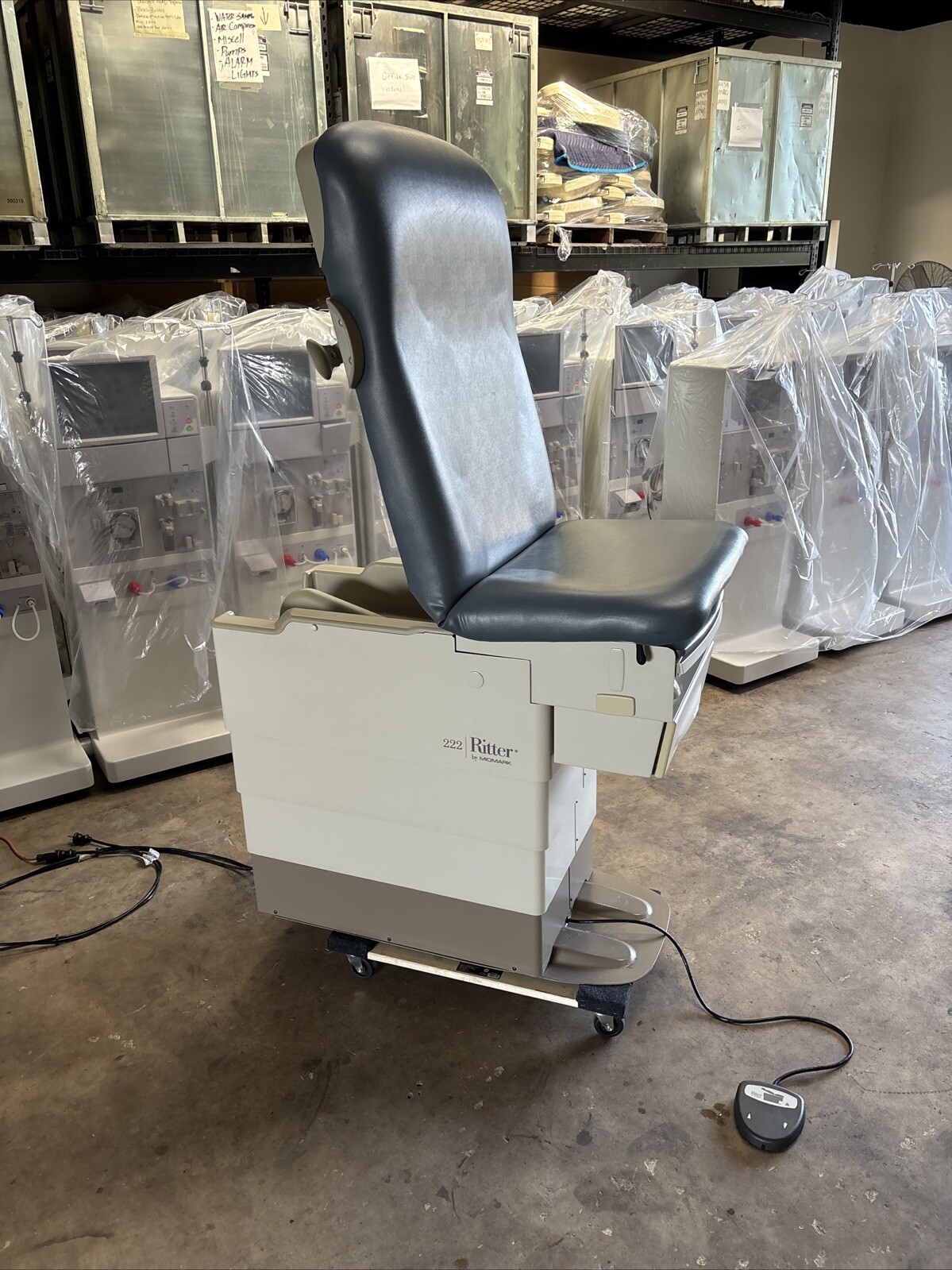 Ritter 222 Exam Table w/ Foot Switch (Blue) - FL