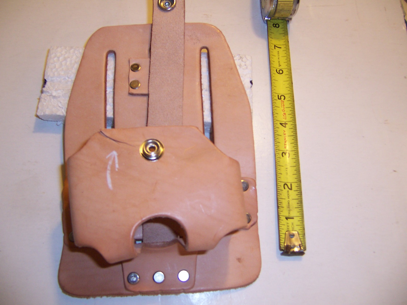 LEATHER  TAPE  HOLDER  HEAVY DUTY   NEW  COSMETIC BLEMISHES FREE SHIPPING