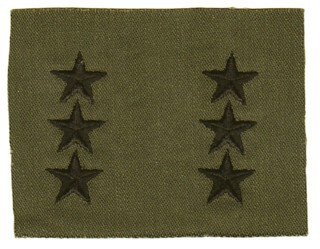 PAIR of VIETNAM WAR CLOTH U.S. ARMY LT. GENERAL STARS
