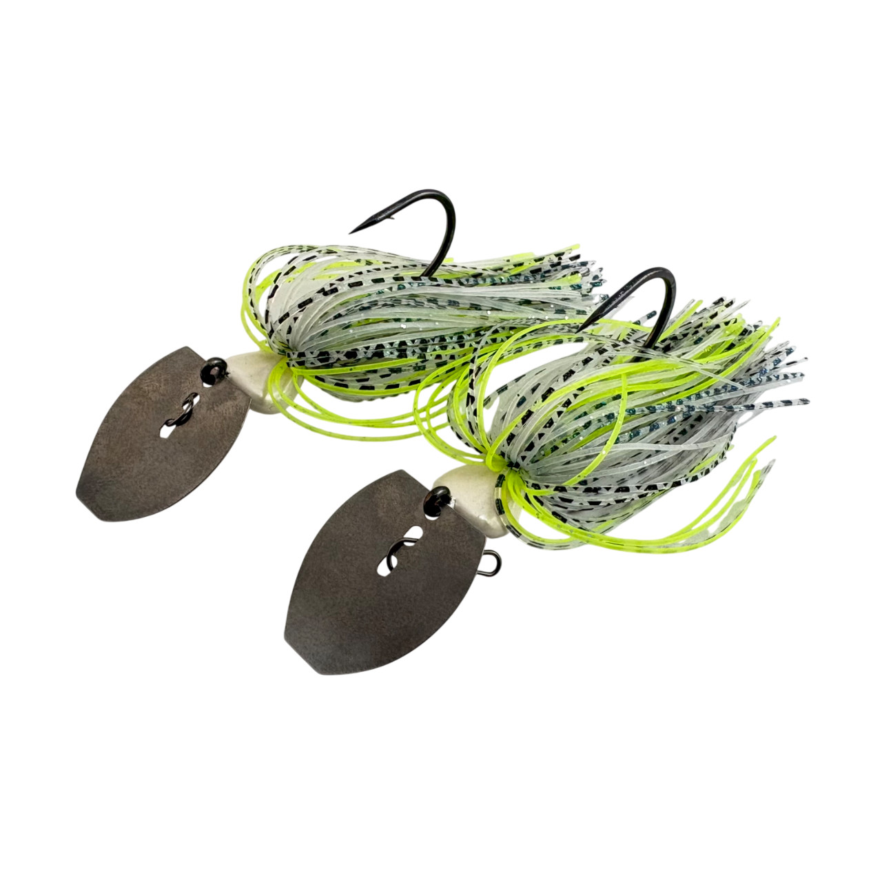 2-Pack Hand-Tied 3/8-oz. Chartreuse Shad Bladed Jigs