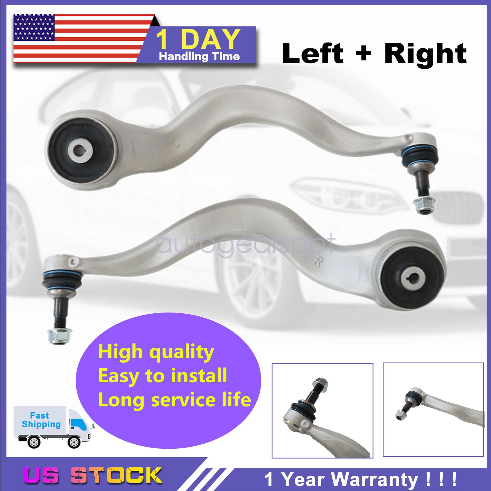 2x For BMW F30 F32 230i 330i xDrive Front Lower Forward Control Arm w/Ball Joint