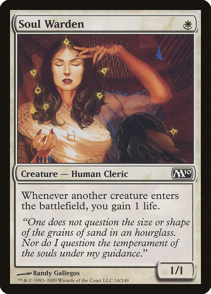MTG Magic the Gathering Soul Warden (34/257) Magic 2010 LP