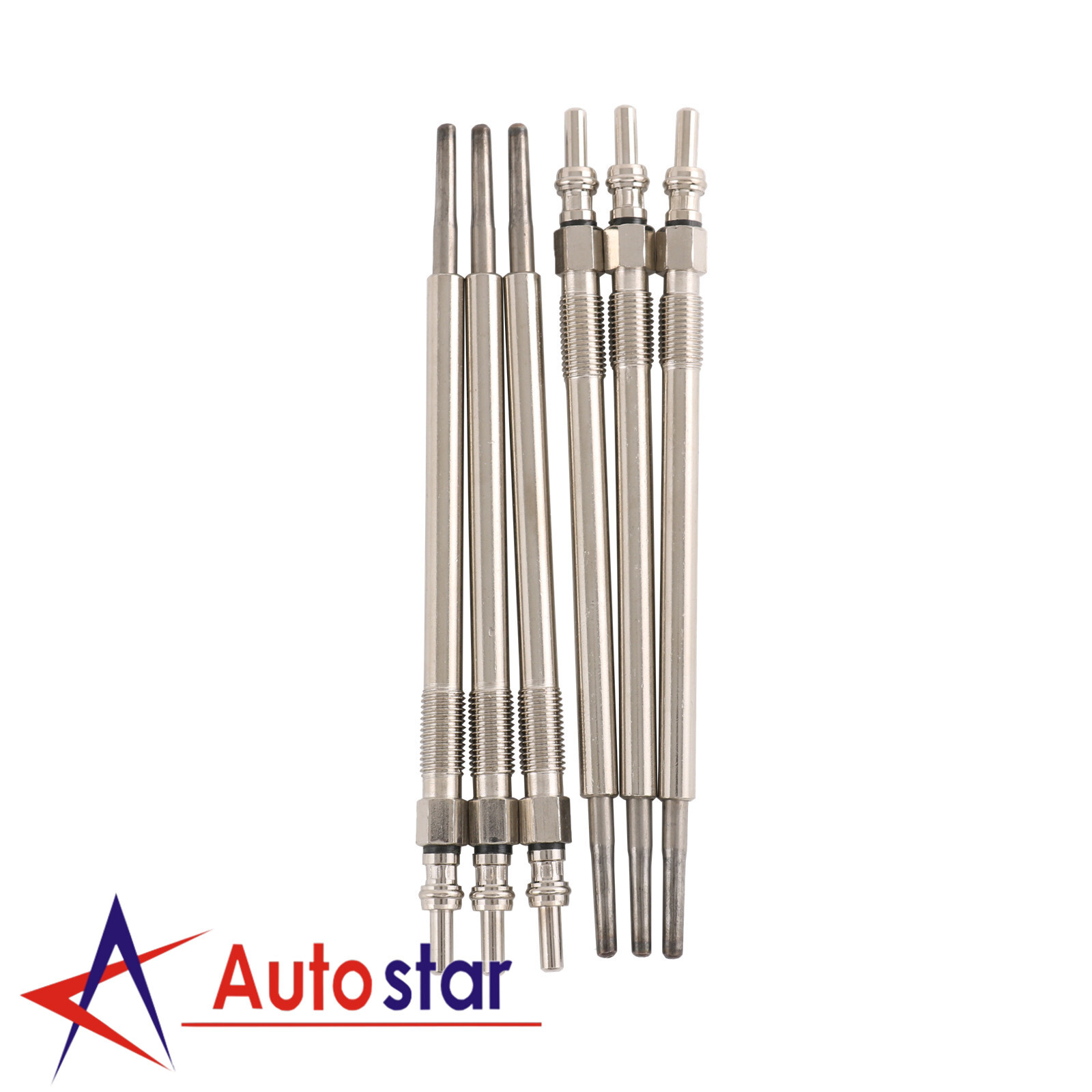 8 mm Set of 6 Diesel Glow Plugs For Dodge Sprinter 2500 Jeep 3.0 V6