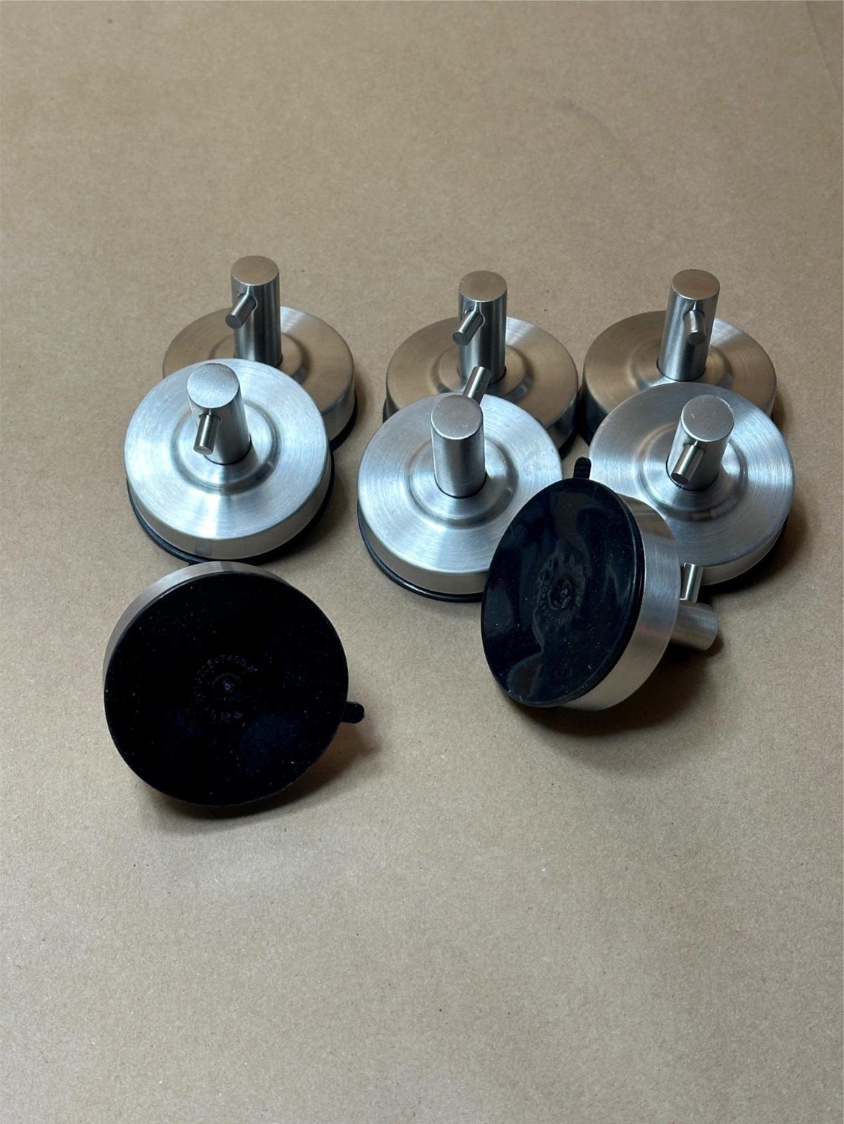 8x Pack YOHOM SUS 304 Stainless Steel Vacuum Suction Cup Hook Apple Store Tool