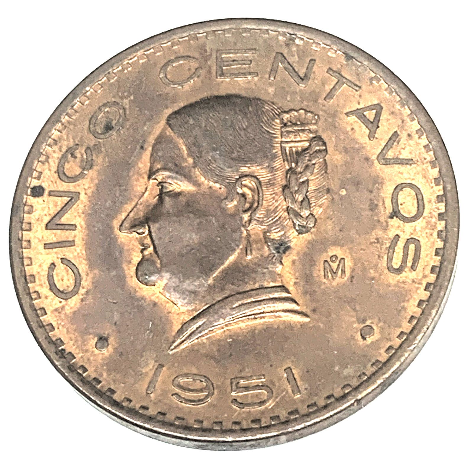 # C9767     MEXICO    COIN,     FIVE   CENTAVOS   1951