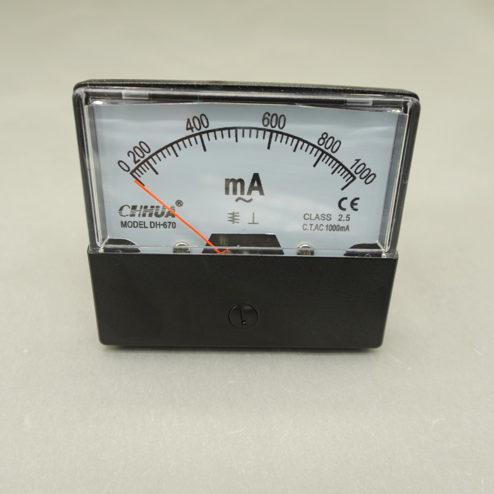 1PC AC 1000mA Analog Ammeter Panel AMP Current Meter  0-1000mA DH-670 60*70mm