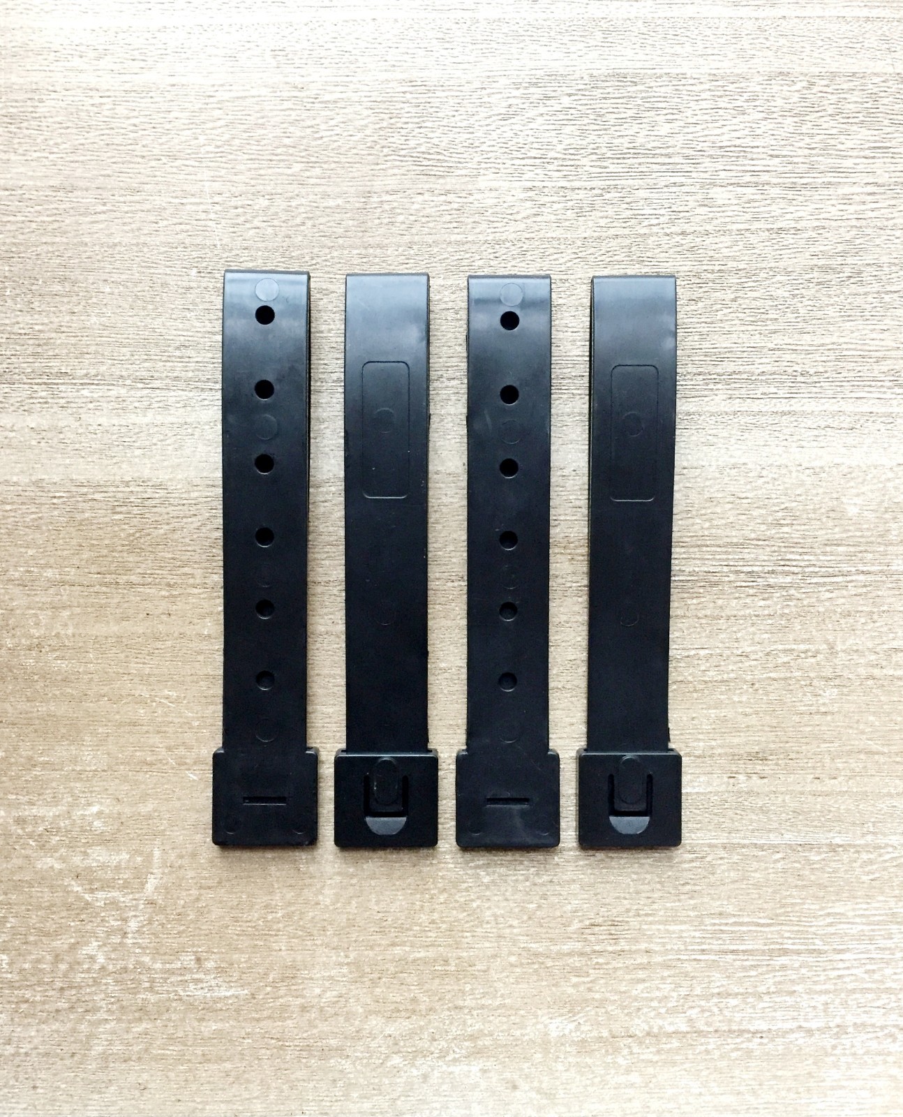 4x MALICE Clips Tactical MOLLE Long 5in Black Kydex Straps Holster Belt Loops