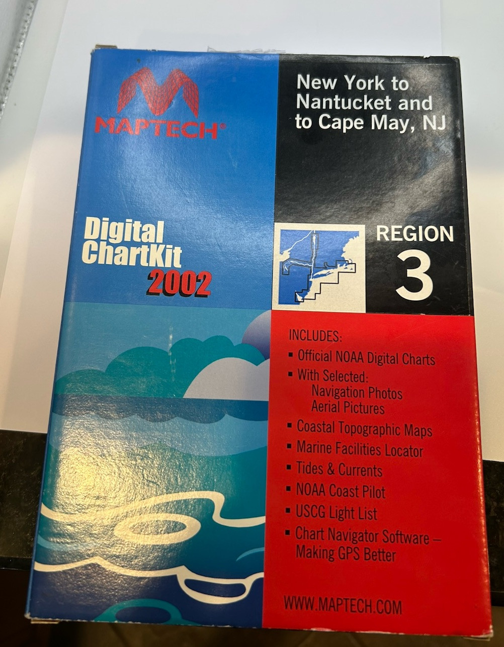 MapTech Digital ChartKit 2002 Region 3 New York To Nantucket And To Cape May NJ