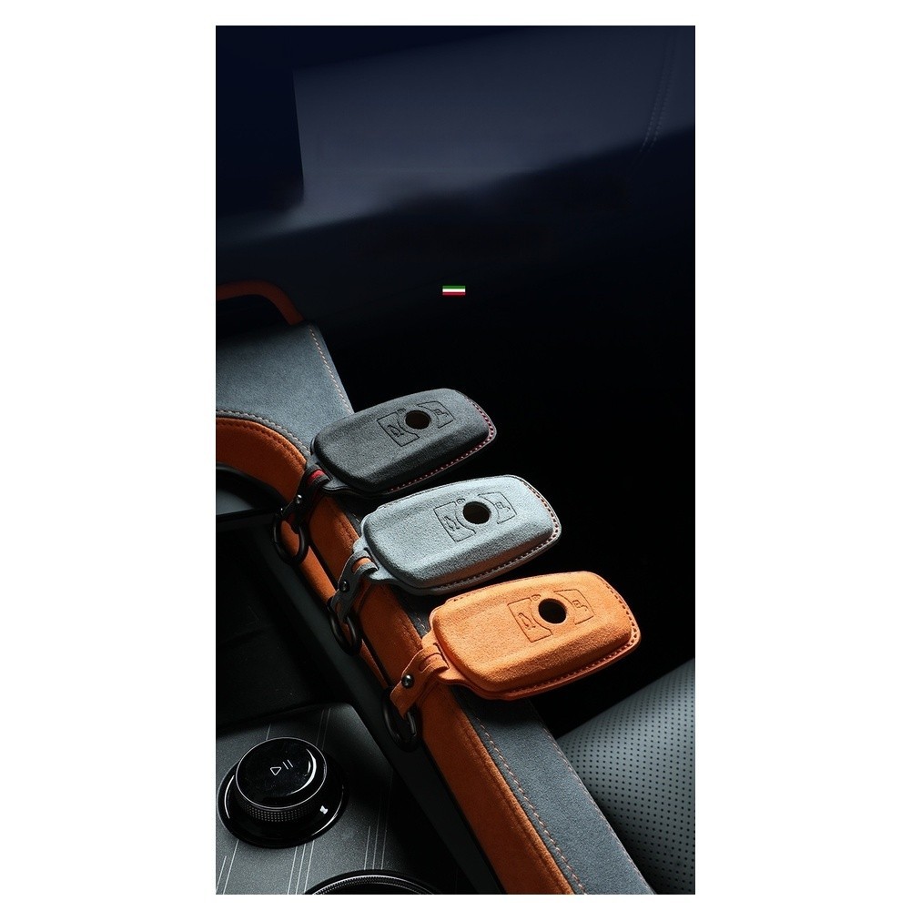 High Grade Suede Key Case for BMW 1 for 2 3 5 7 X1 X3 X5 X6 Remote Key