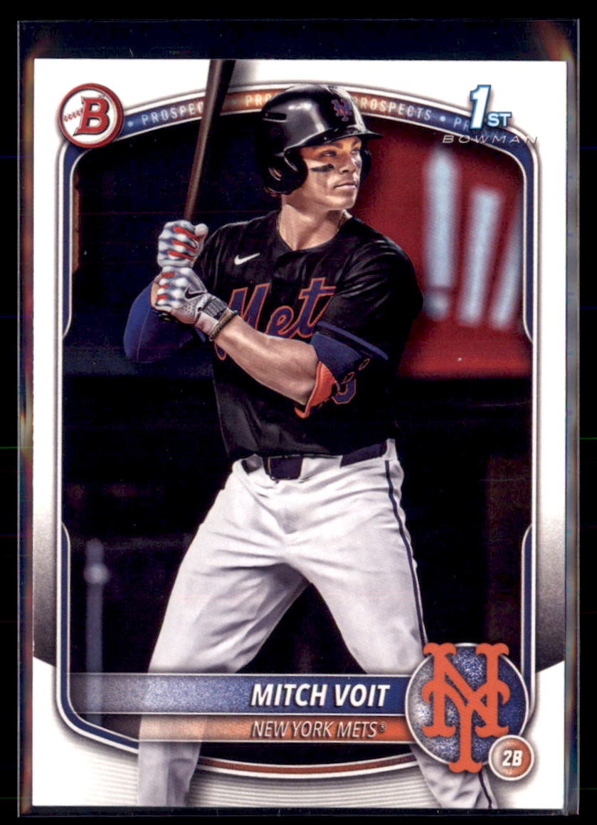 2025 Bowman Draft Paper Mitch Voit Mets BD-71 1st Bowman 5 card lot