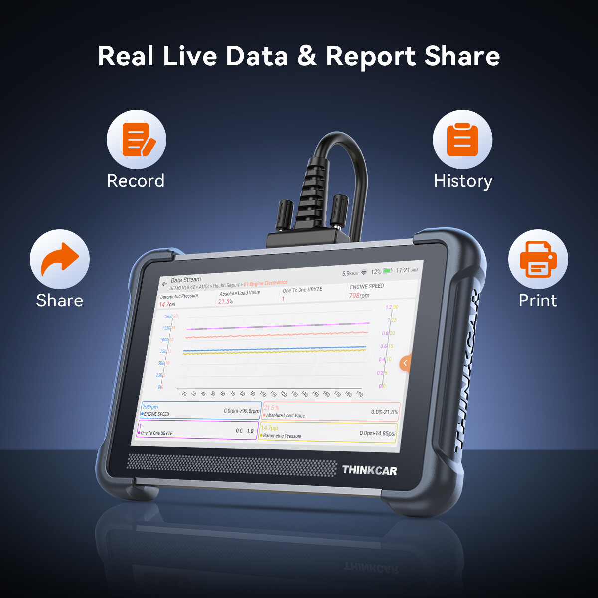 ThinkScan 672 Lifetime FREE Update Scanner All System Diagnostic Bidirectional