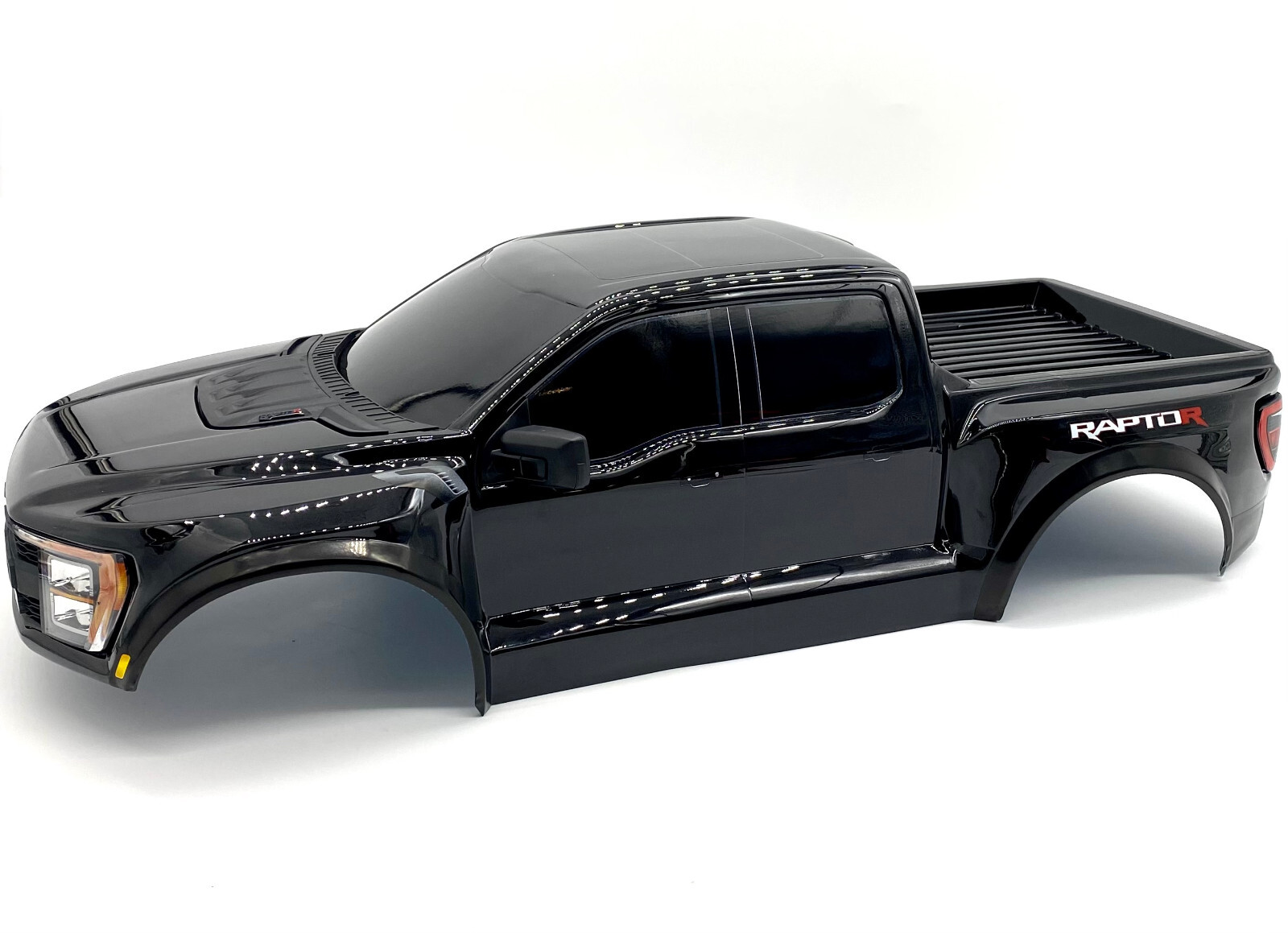 Fits Traxxas Raptor R BODY, painted  shell, Black (cover trimmed 101076-4