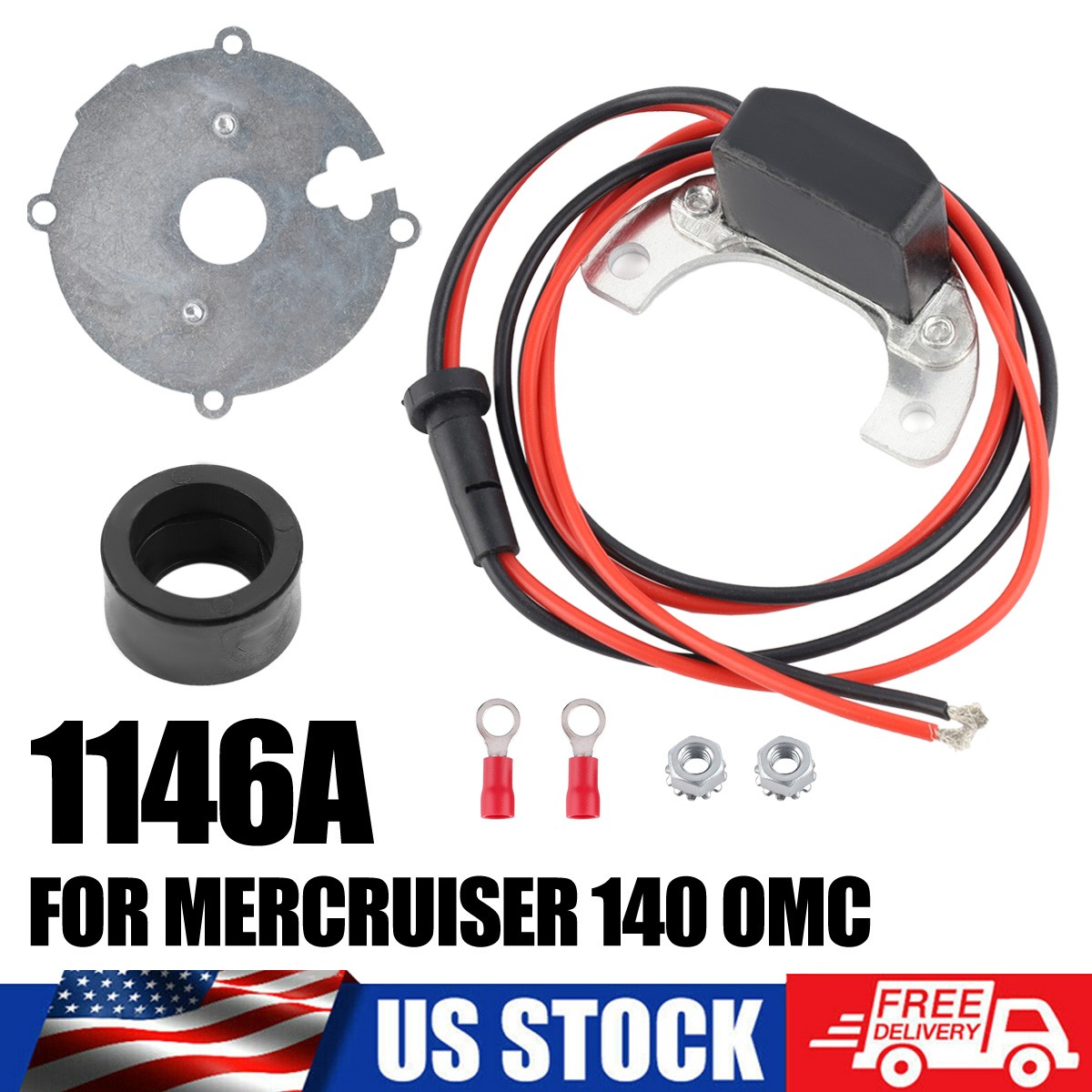 1146A Ignitor Points-to-Electronic FOR Mercruiser 110 120 140 165 170 180 190 -