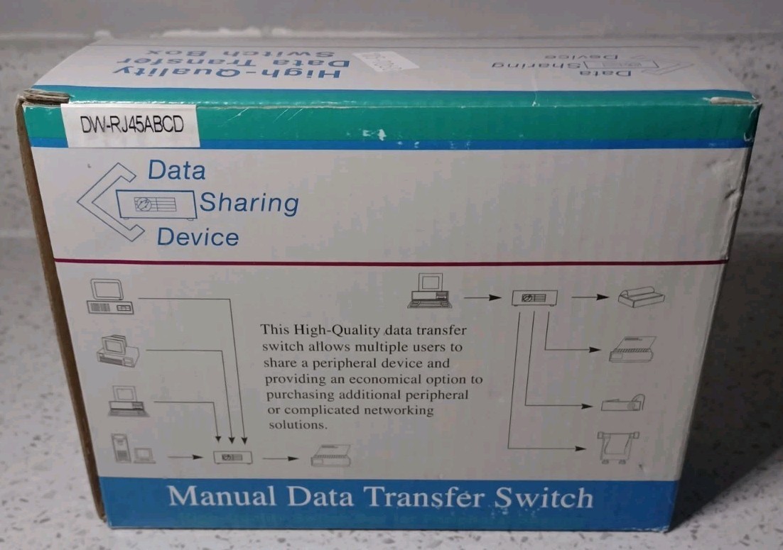 Data Sharing Device Manual Data Transfer Switch Box