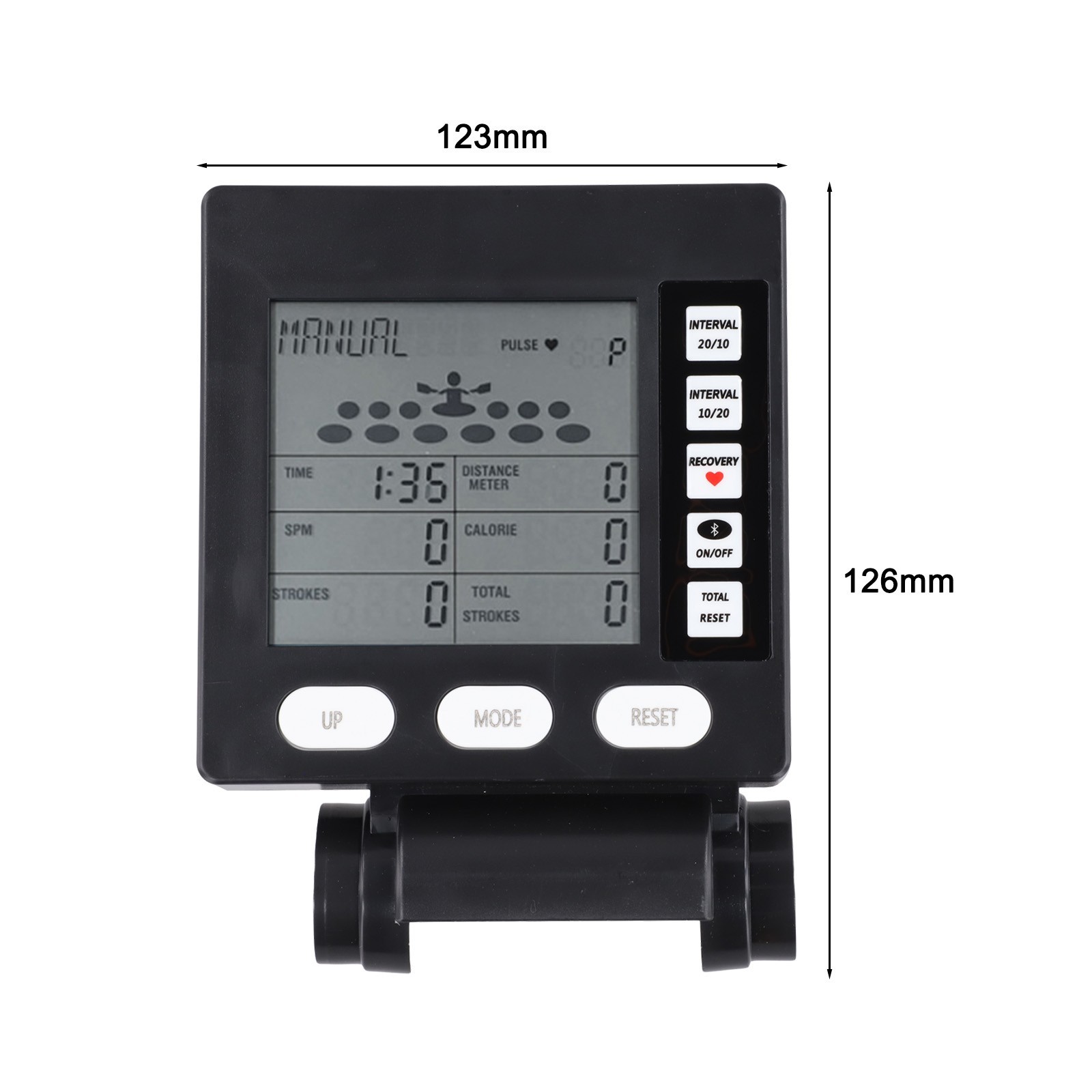 Rowing Machine Speedometer with Calorie and Distance Measurement Features