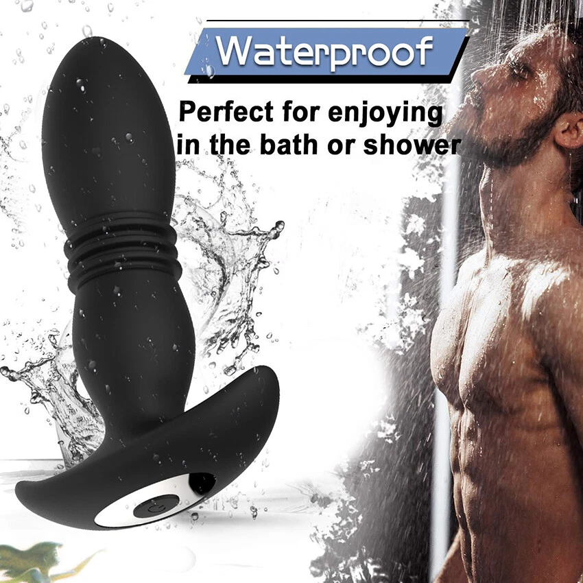 Powerful Flapping Prostate Massager Motor Telescopic Vibrators Remote Control US