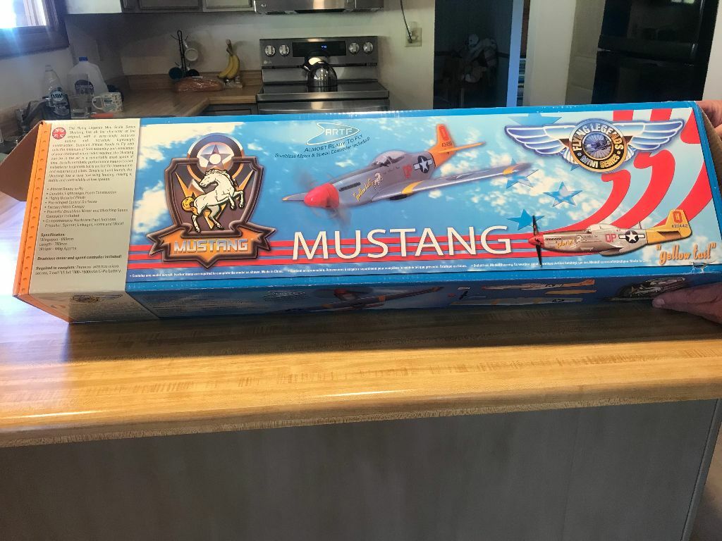 Flying Legends P-51 Mustang RC Warbird Airplane ARF Kit Plus