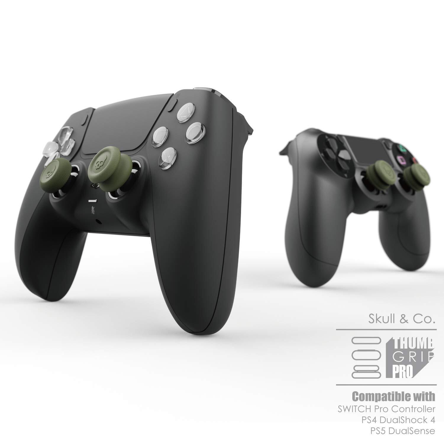 Skull & Co. Skin CQC FPS Thumb Grips for for SwitchPro/PS5/PS4 Controller 6PCS