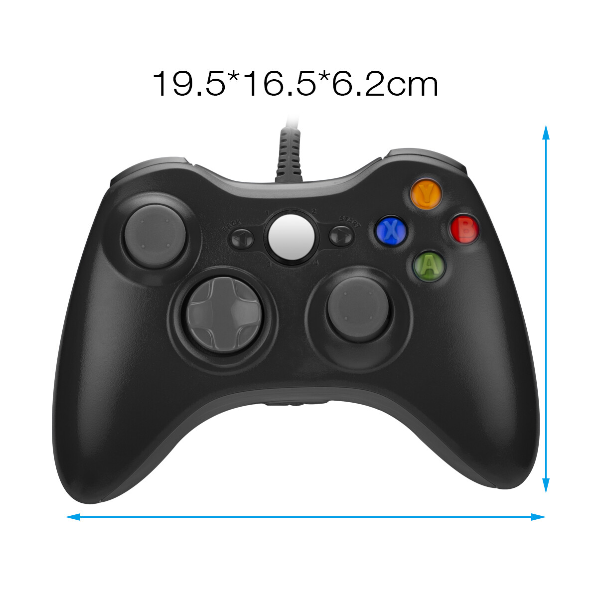 Wired Controller USB For PC Compatible With Xbox 360 / Windows 7 8 10 11 Gamepad