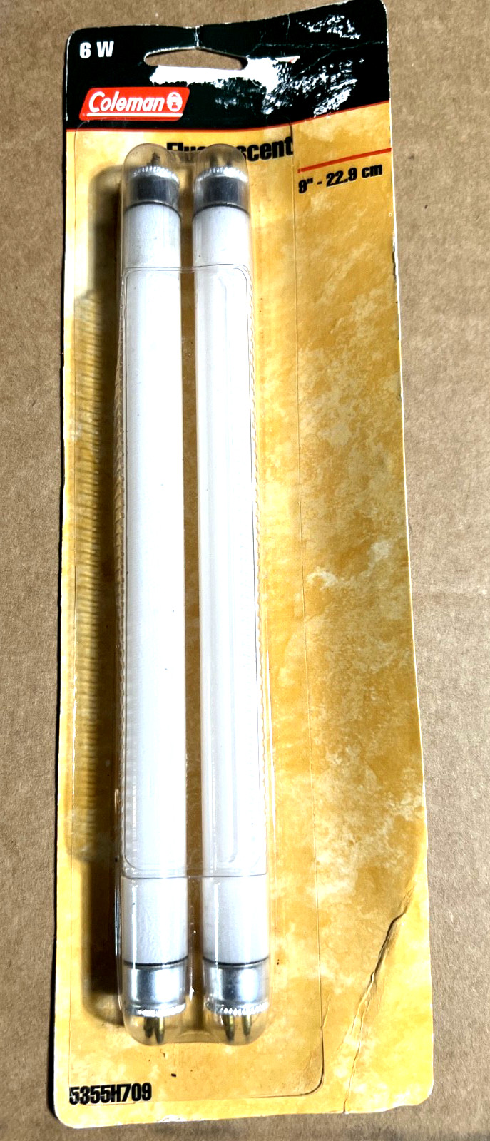 Coleman Fluorescent Lantern Light Twin 9" - 6 watt Tubes NOS 5355H709