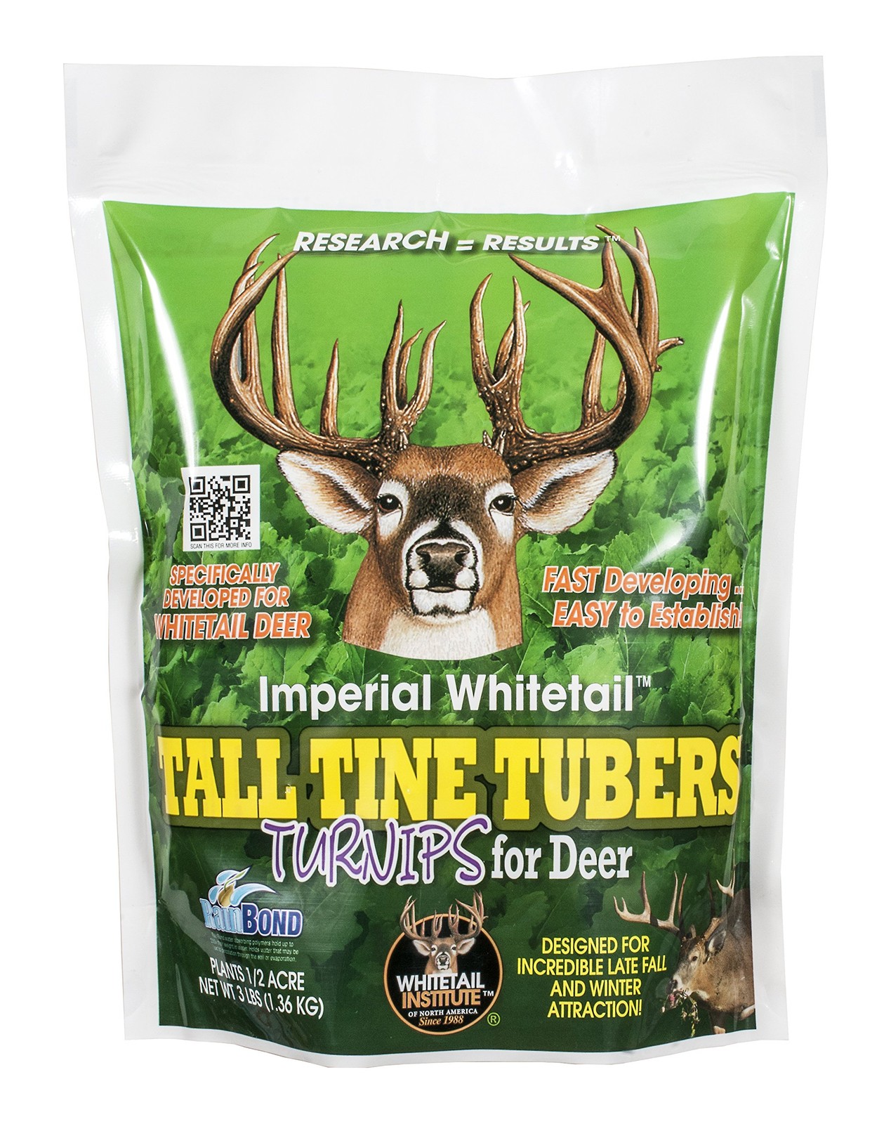 Whitetail Institute Tall Tine Tubers Deer Food Plot Seed Turnips Provide Two