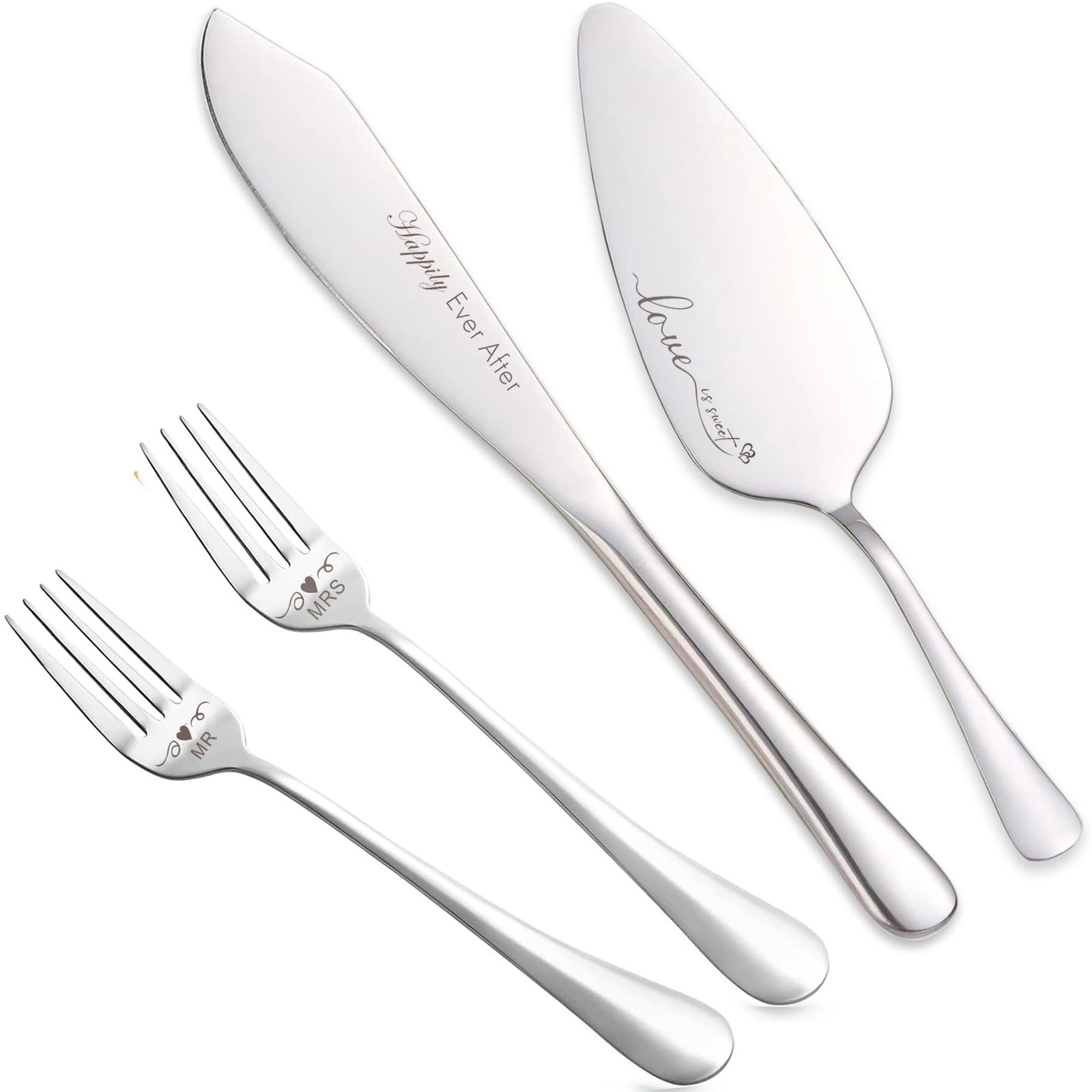 Wedding Cake Knife and Server Set, Cake Cutting Set for Wedding, Cake Cutter ...