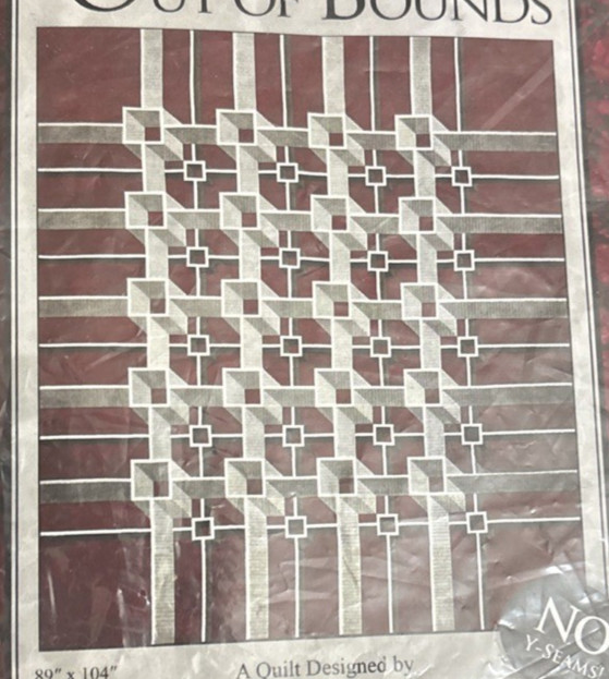 Rare The Guilty Quilter OUT OF BOUNDS Quilt 2019 Pattern