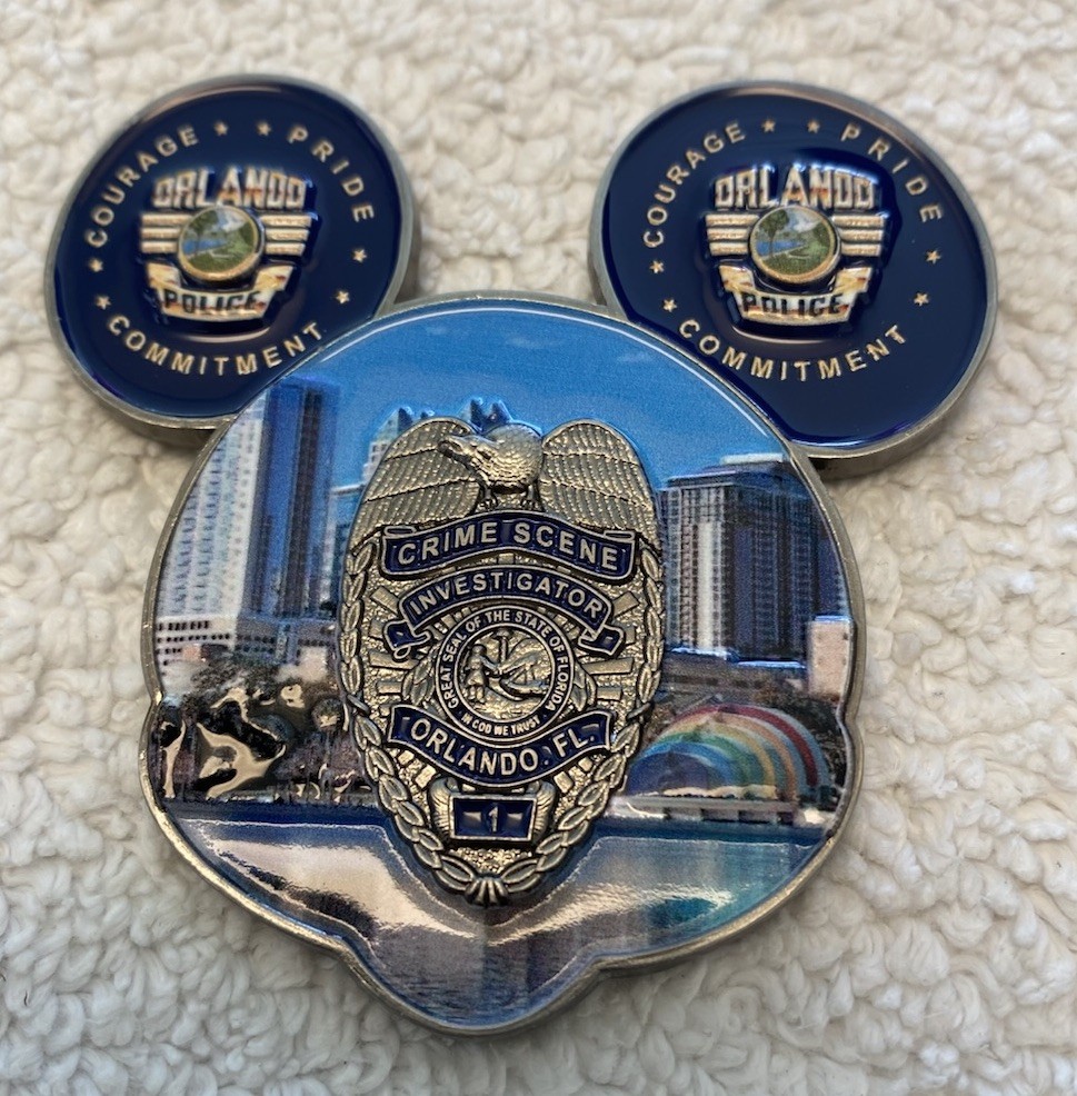 Orlando Police Department Challenge Coin Crime Scene Investigator 2.5”