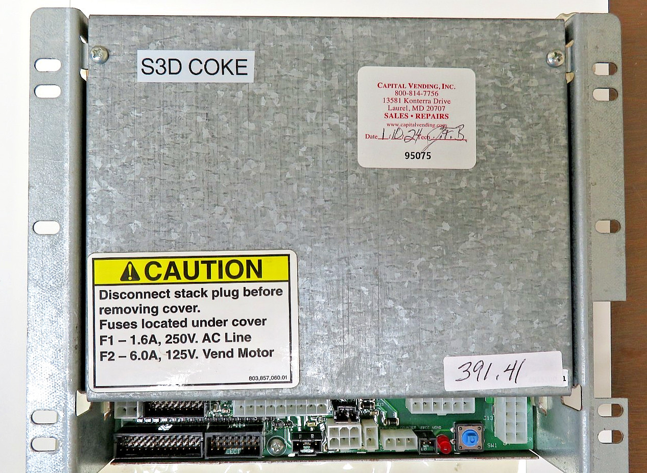 Dixie Narco S3D control board update for card reader interface or just software