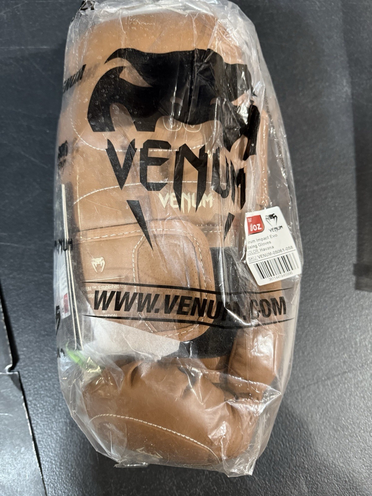 Venum Impact Evo Boxing Gloves - Havana- 10-Ounce New