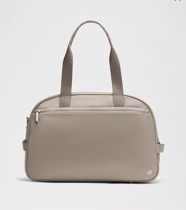 Lululemon City Essentials Duffle Bag 28L In Warm Ash/Silver SOLD OUT! New
